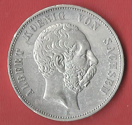  5 Mark Sachsen 1899 E Koblenzer Muenzen Studio Münzankauf Koblenz Frank Maurer AL583   