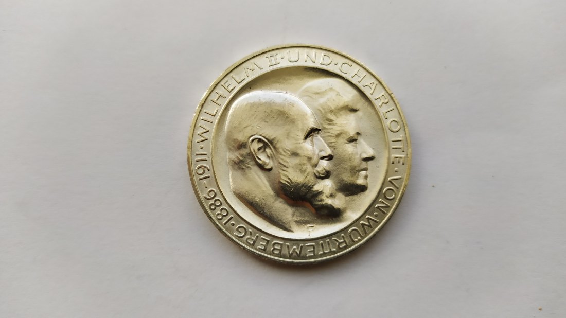  3 Mark 1911 F- Wedding Anniversary-Germany-Silver 900   