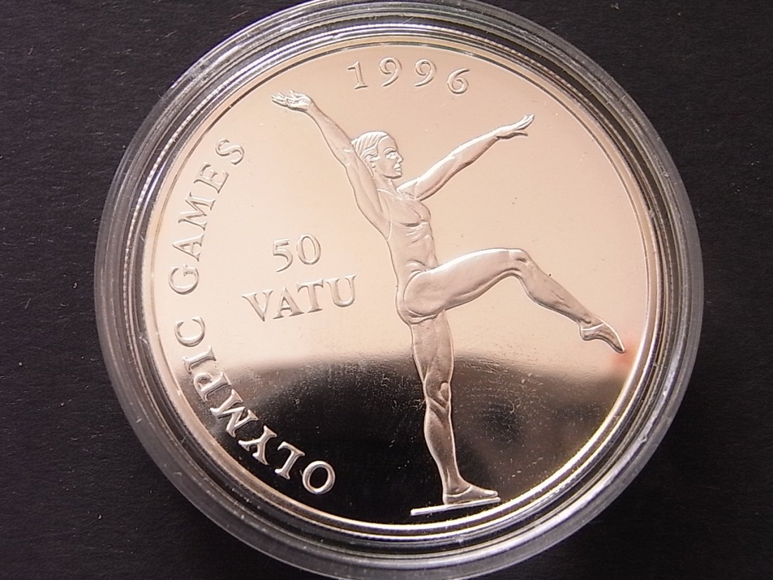  Vanuatu 50 Vatu 1996 Olympiade Silber 31,72gramm   