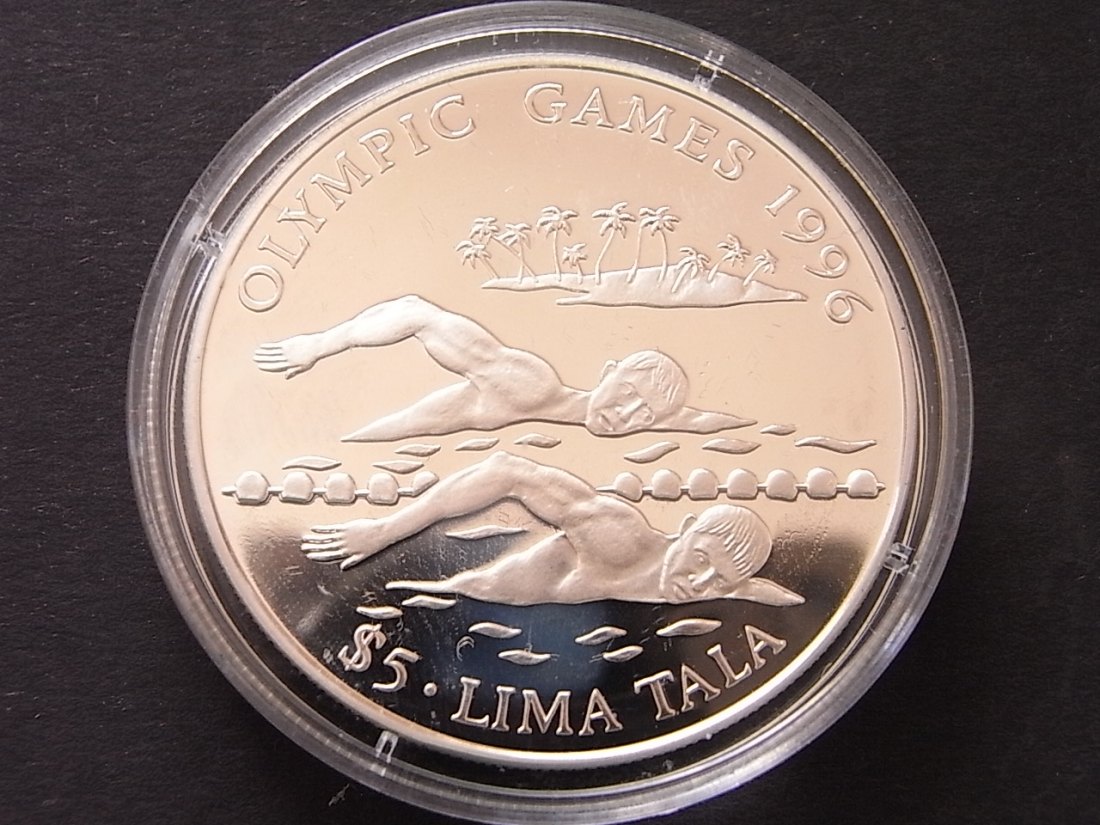  Tokelau 5 Lima Tala Olympiade 1996 PP 31,65gramm   