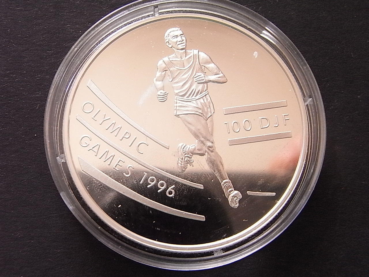  Djibouti 100 DJF Olympiade 1996 Proof 31,44gramm   