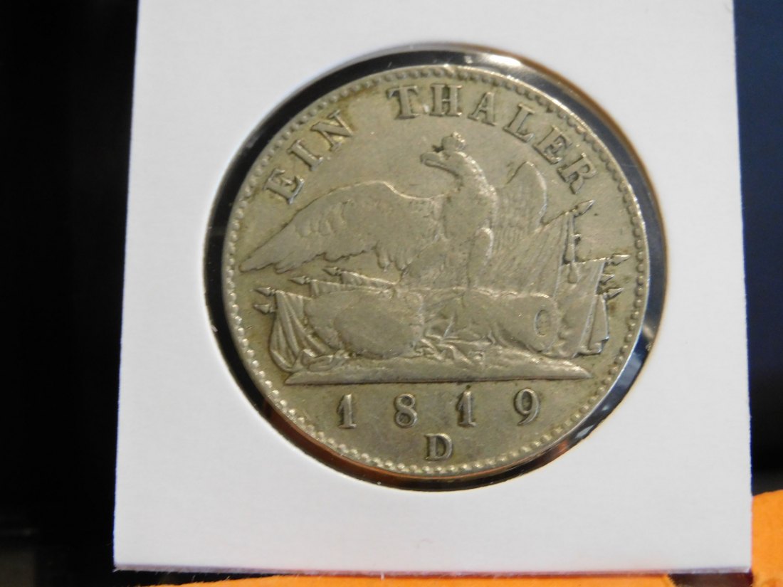  GERMANY 1 THALER 1919D PRUSSIA.GRADE-PLEASE SEE PHOTOS.   