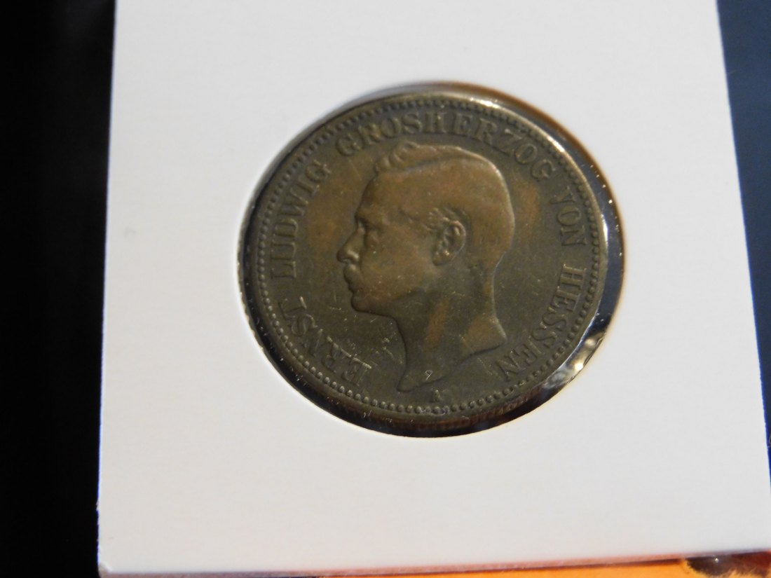  GERMANY 2 MARK 1895 HESSEN.GRADE-PLEASE SEE PHOTOS.   