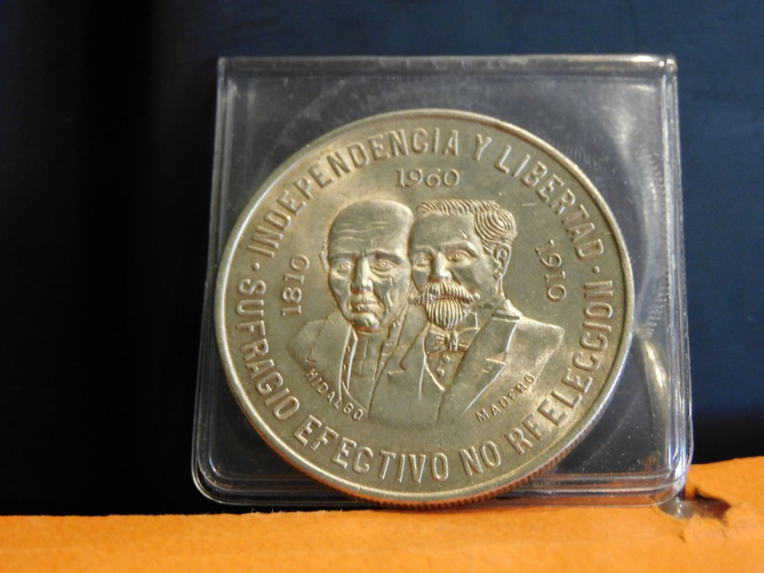  MEXICO 10 PESOS 1960.GRADE-PLEASE SEE PHOTOS.   