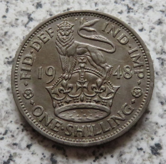  Großbritannien 1 Shilling 1948, Englisch   