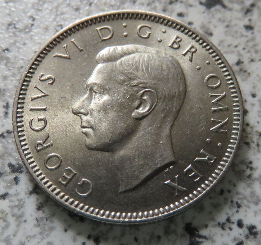  Großbritannien 1 Shilling 1948, Schottisch, Erhaltung   