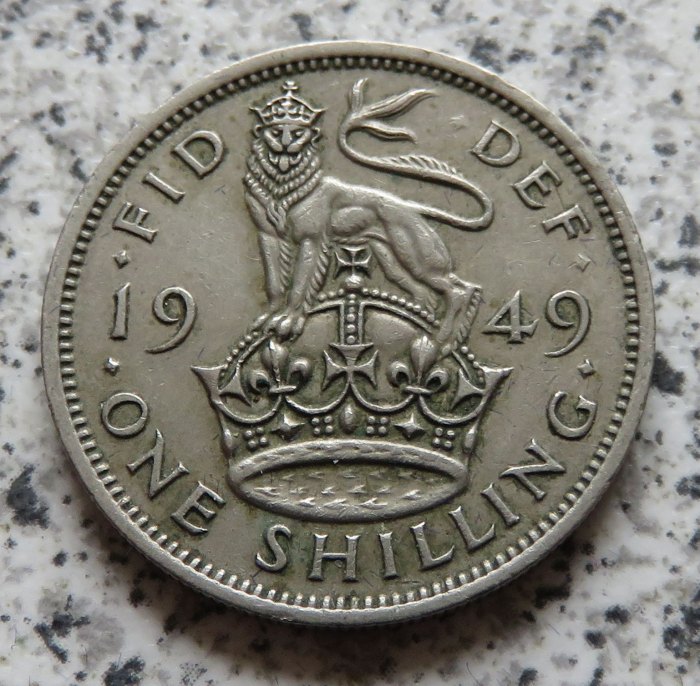  Großbritannien 1 Shilling 1949, Englisch   
