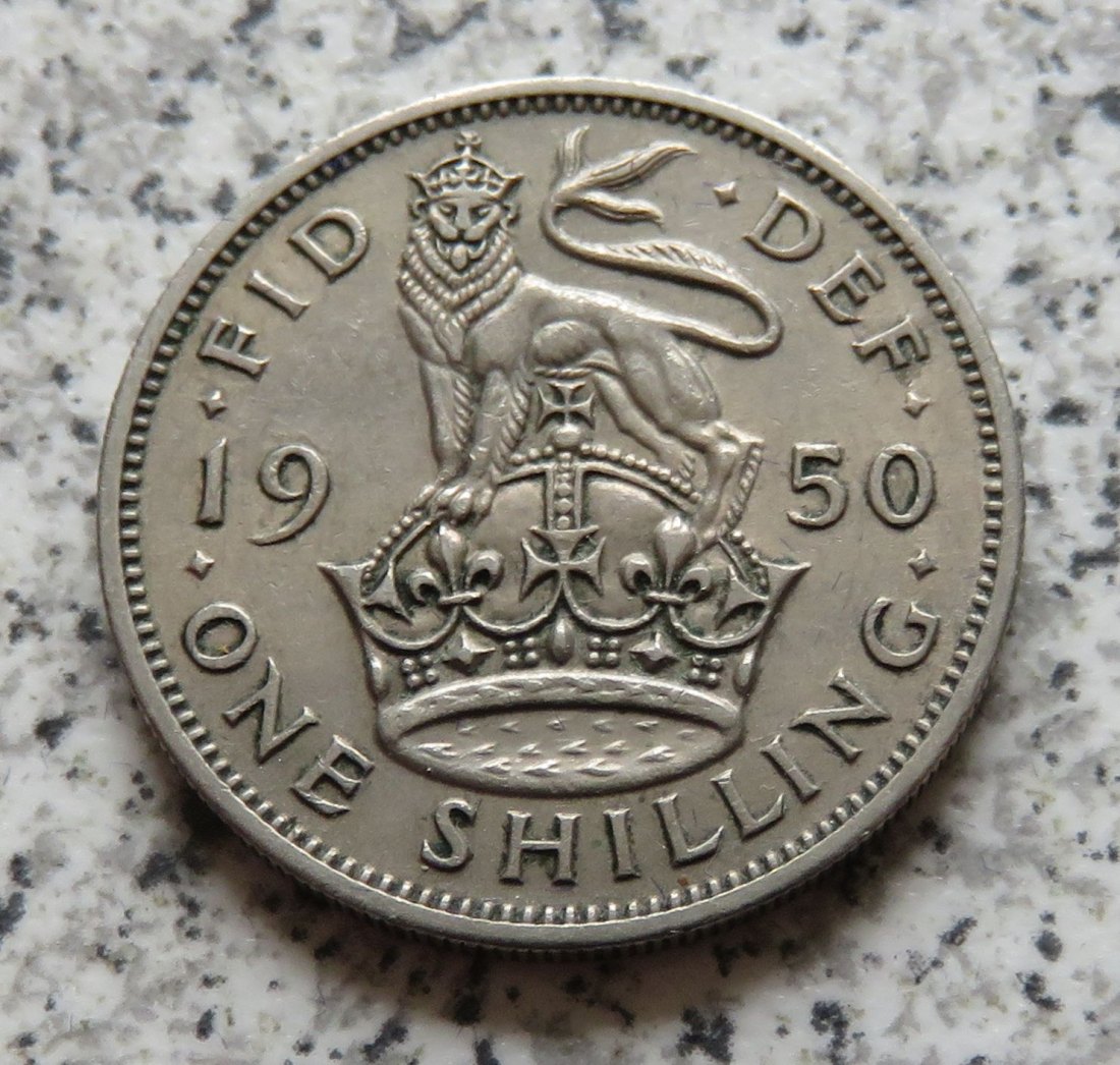  Großbritannien 1 Shilling 1950, Englisch   