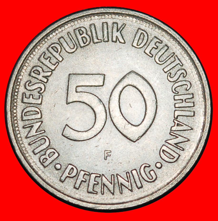  Ⰶ NOT COMMUNIST (1949-2001): GERMANY★50 PFENNIGS 1970F DISCOVERY! BADEN!★LOW START ★ NO RESERVE!   
