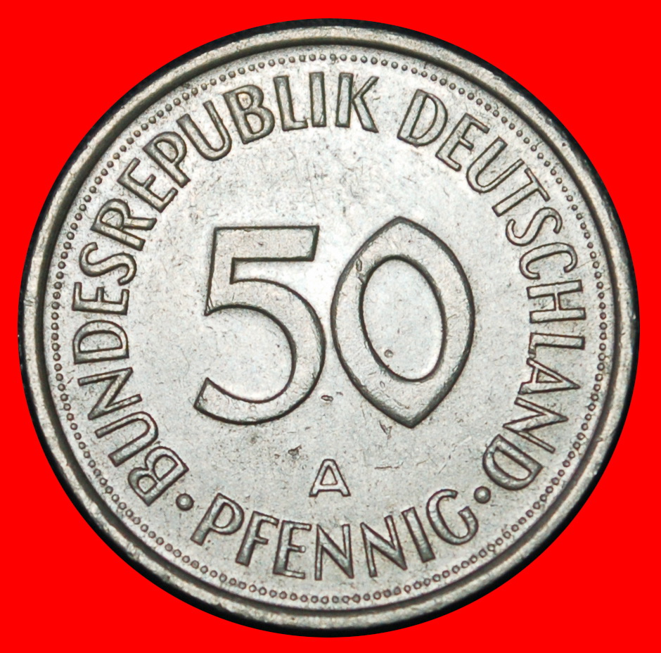  Ⰶ NOT COMMUNIST (1949-2001): GERMANY★50 PFENNIGS 1992A DISCOVERY! PRUSSIA!★LOW START ★ NO RESERVE!   