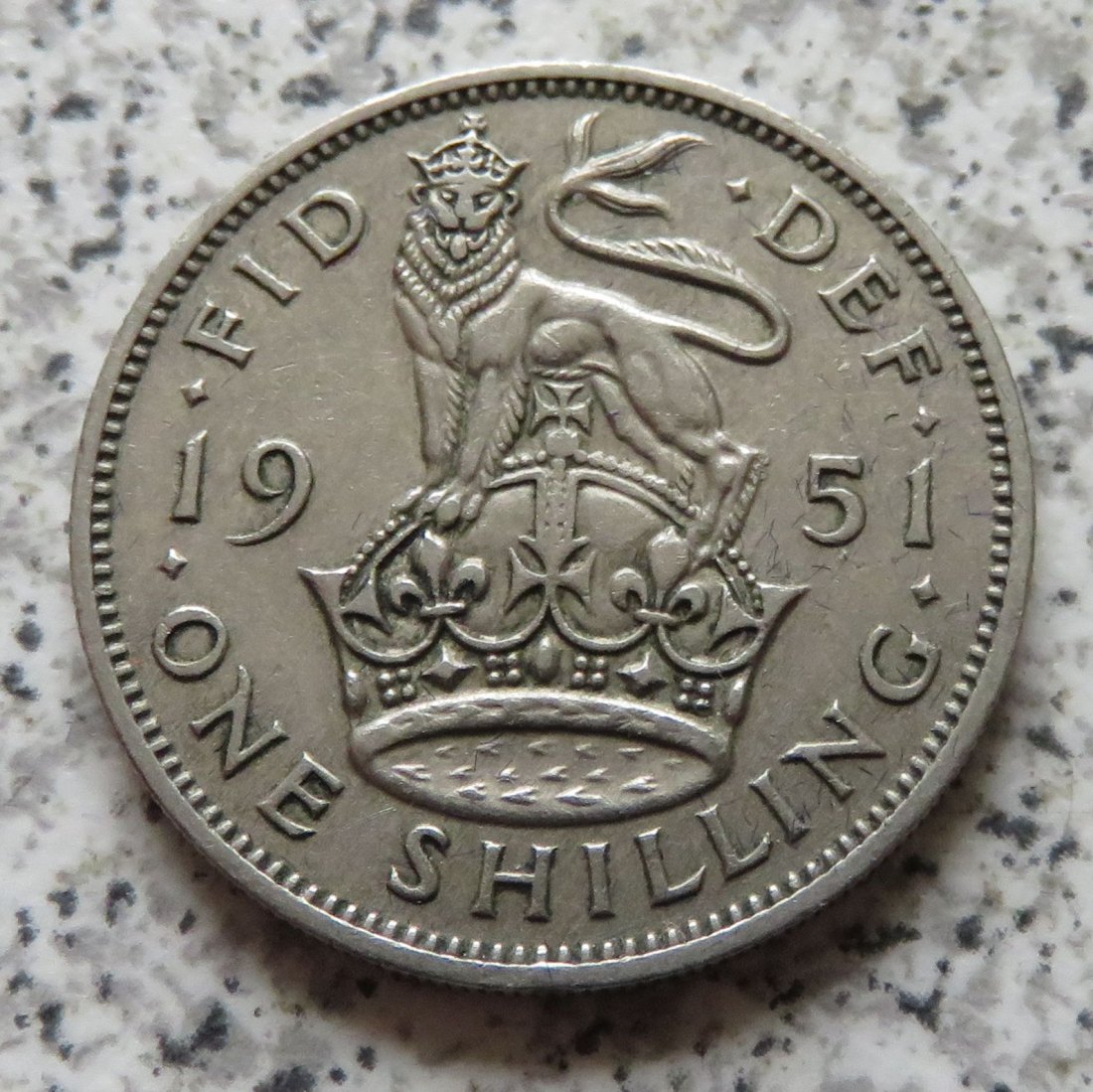  Großbritannien 1 Shilling 1951, Englisch   