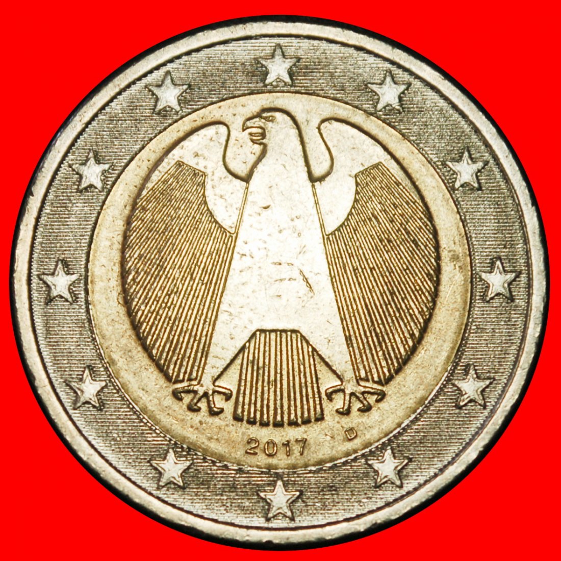  Ⰶ NICHT-PHALLISCHE TYP (2008-2025): DEUTSCHLAND ★ 2 EURO 2017D BAYERN STEMPEL I! ★OHNE VORBEHALT!   