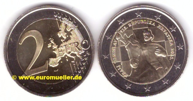 Kroatien ...2 Euro Gedenkmünze 2025...Königreich / Tomislav   