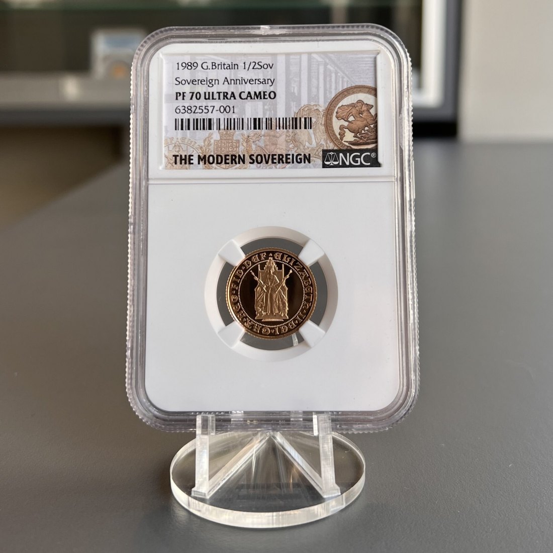  1989 Great Britain Gold Half Sovereign Proof – Sovereign Anniversary | NGC PF70 Ultra Cameo   