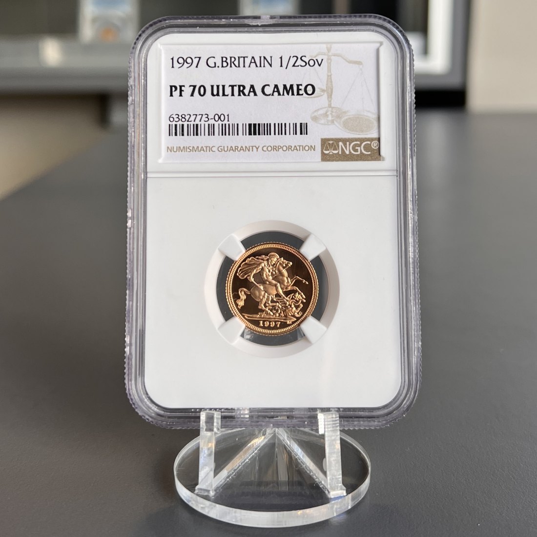  1997 Great Britain ½ Sovereign – NGC PF70 Ultra Cameo   