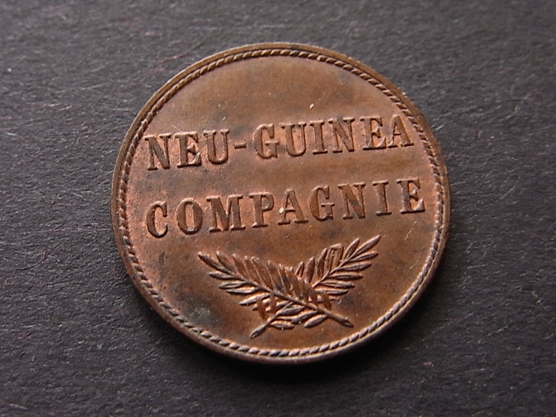  Deutsch Neuguinea 1 Pfennig 1894 unc Flecken Jaeger701   