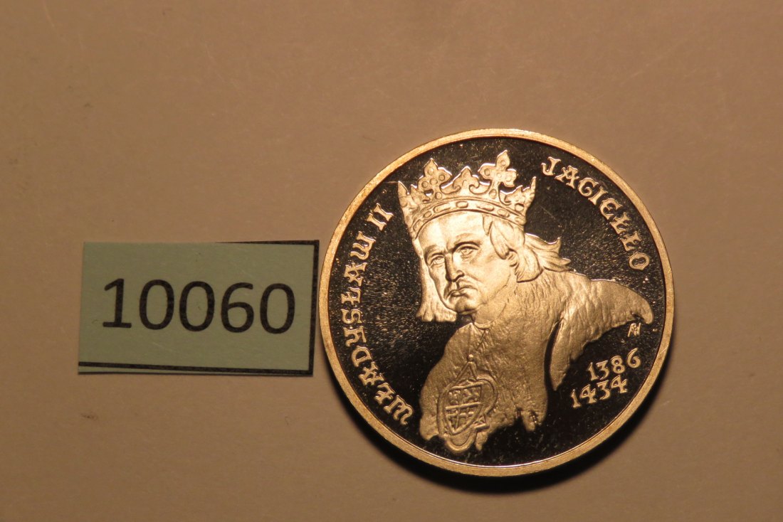  10060 Polen 1989 - 5.000 zt - Wladislaw II. Jagiello - 16,5 g SILBER 0.750   