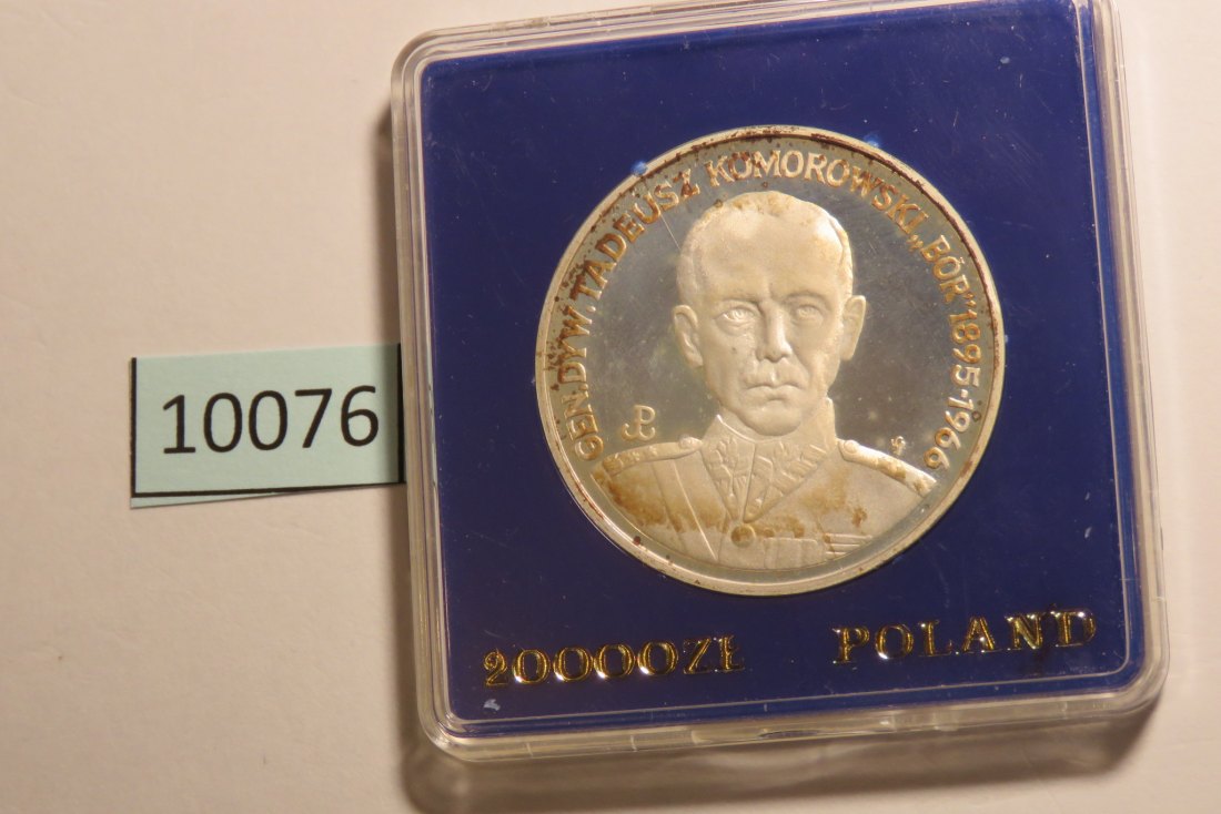  10077 Polen 1991 - 200.000 zt - Gen. Tokarzewski-Karaszewicz - 19,33 g SILBER 0.750   
