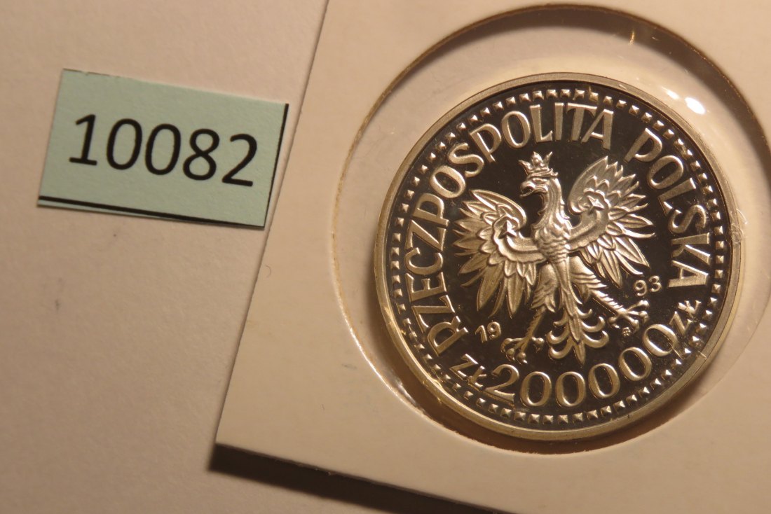  10082 Polen 1993 - 200.000 zt - Kasimir - Büste - 16,5 g SILBER 0.750   
