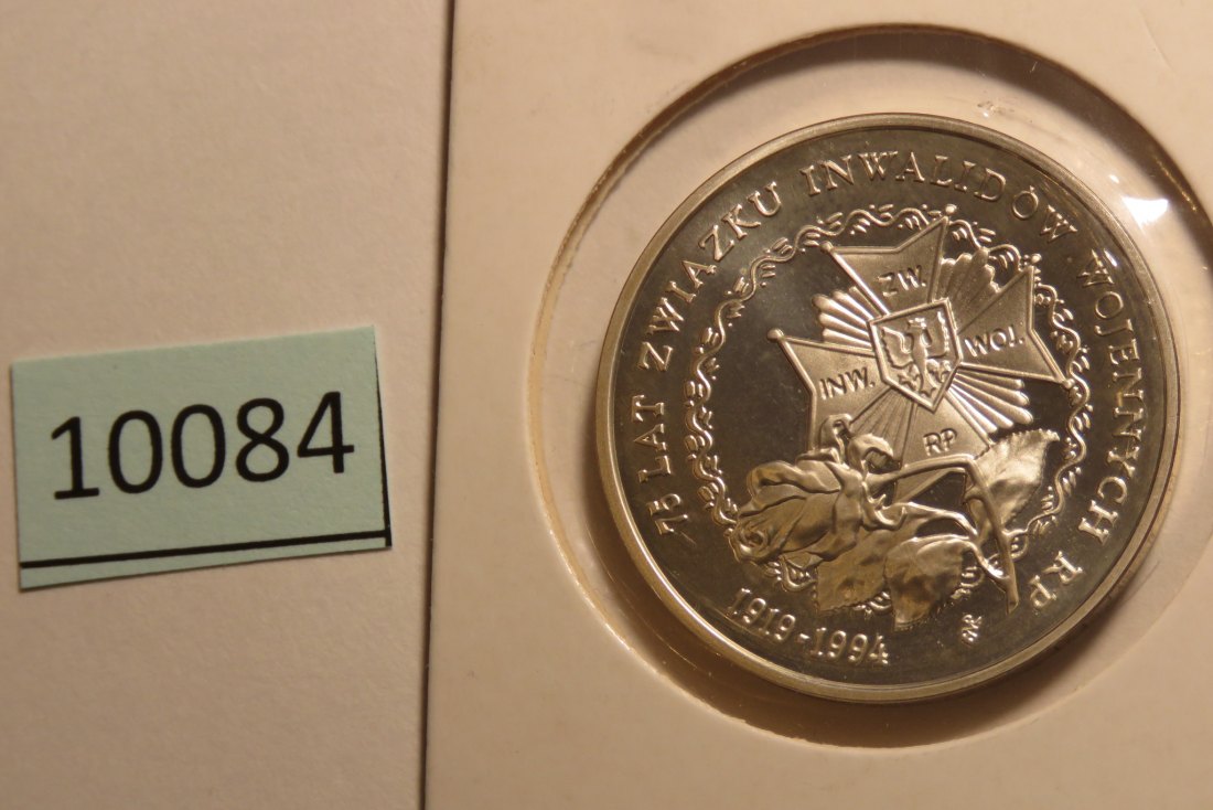  10084 Polen 1994 - 200.000 zt - 75 Jahre Behindertenorg. - 16,5 g SILBER 0.750   