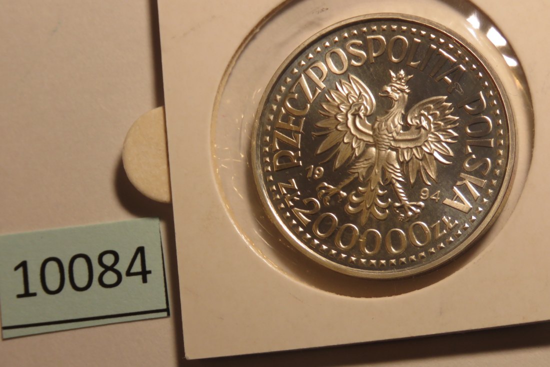  10084 Polen 1994 - 200.000 zt - 75 Jahre Behindertenorg. - 16,5 g SILBER 0.750   