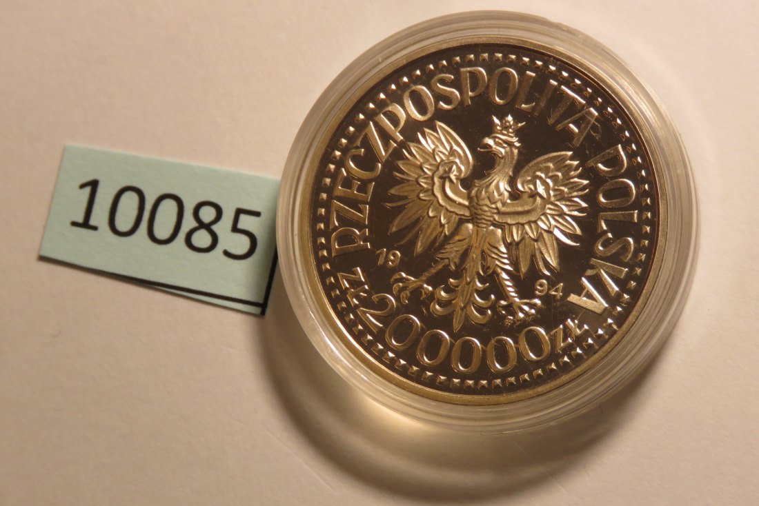  10085 Polen 1994 - 200.000 zt - Zygmunt - Büste - 16,5 g SILBER 0.750   