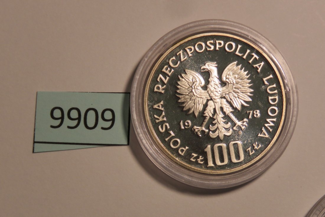  9909 Polen 1978 - 100 zt - Proba - Elch   