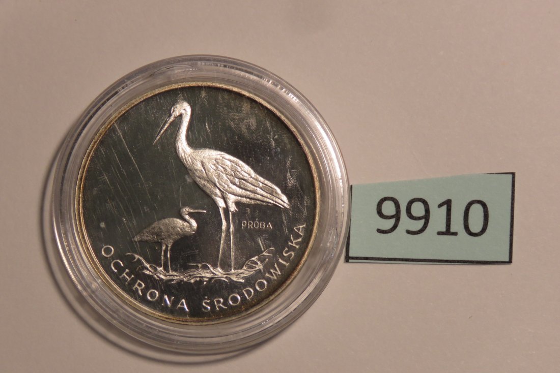  9910 Polen 1982 - 100 zt - Proba - Storch   