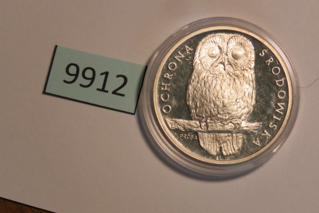  9912 Polen 1986 - 1000 zt - Proba - Eule   