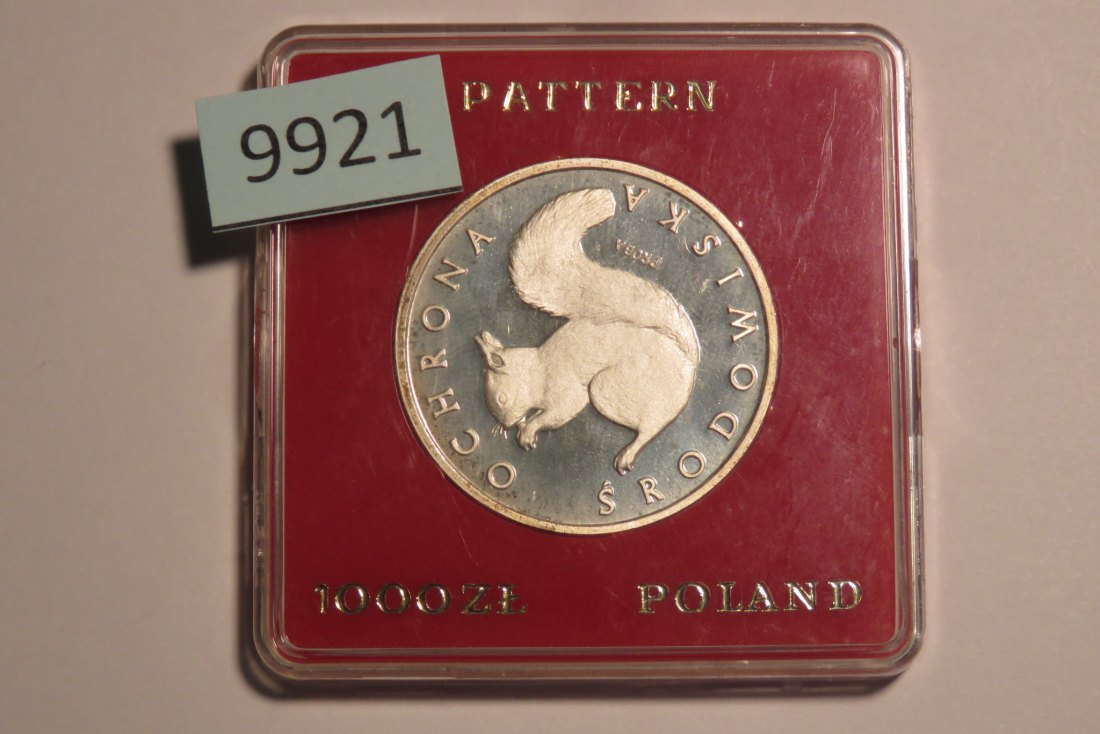  9921 Polen 1985 - 1000 zt - Proba - Eichhörnchen   