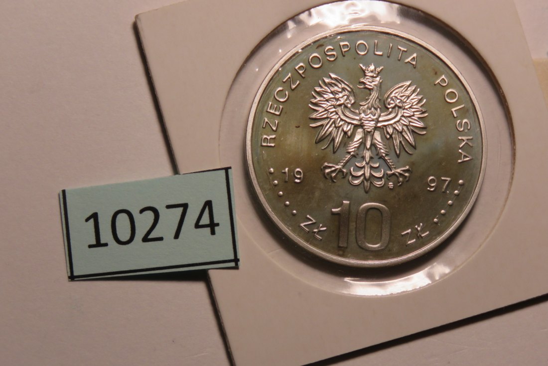  10274 Polen 1997 - 10 zt - Stefan Batory - 14,1 g SILBER 0.925   