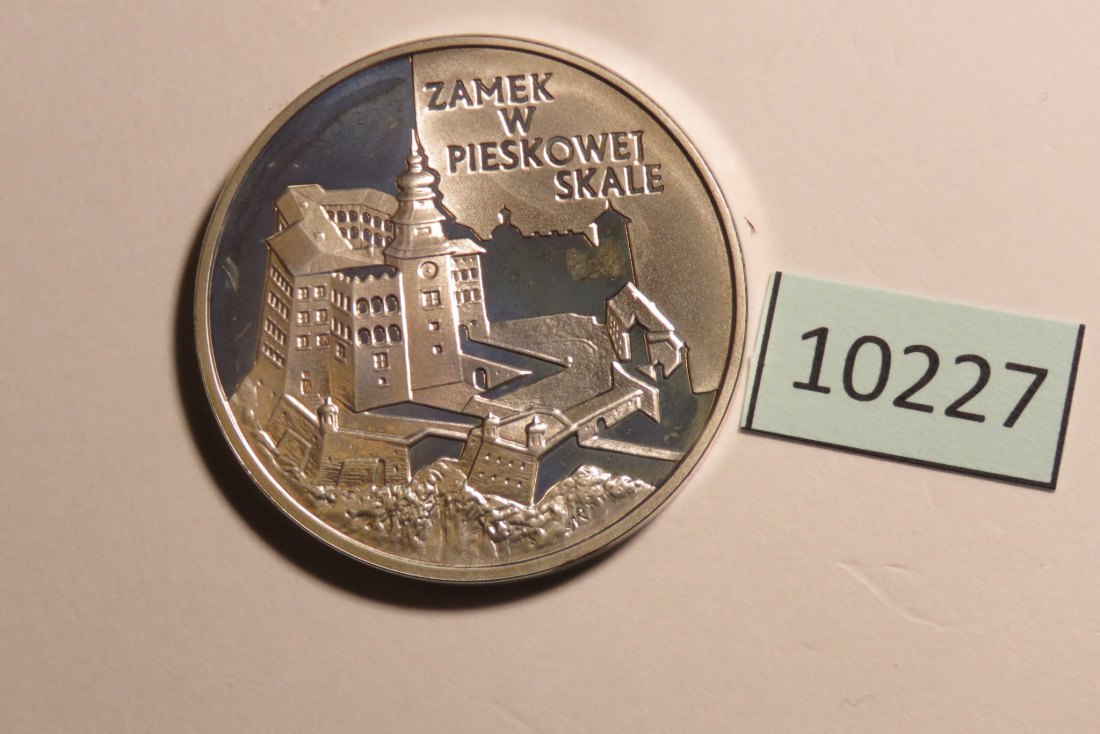  10227 Polen 1997 - 20 zt - Lidzibark Warminski Schloß - 28,2 g SILBER 0.925   