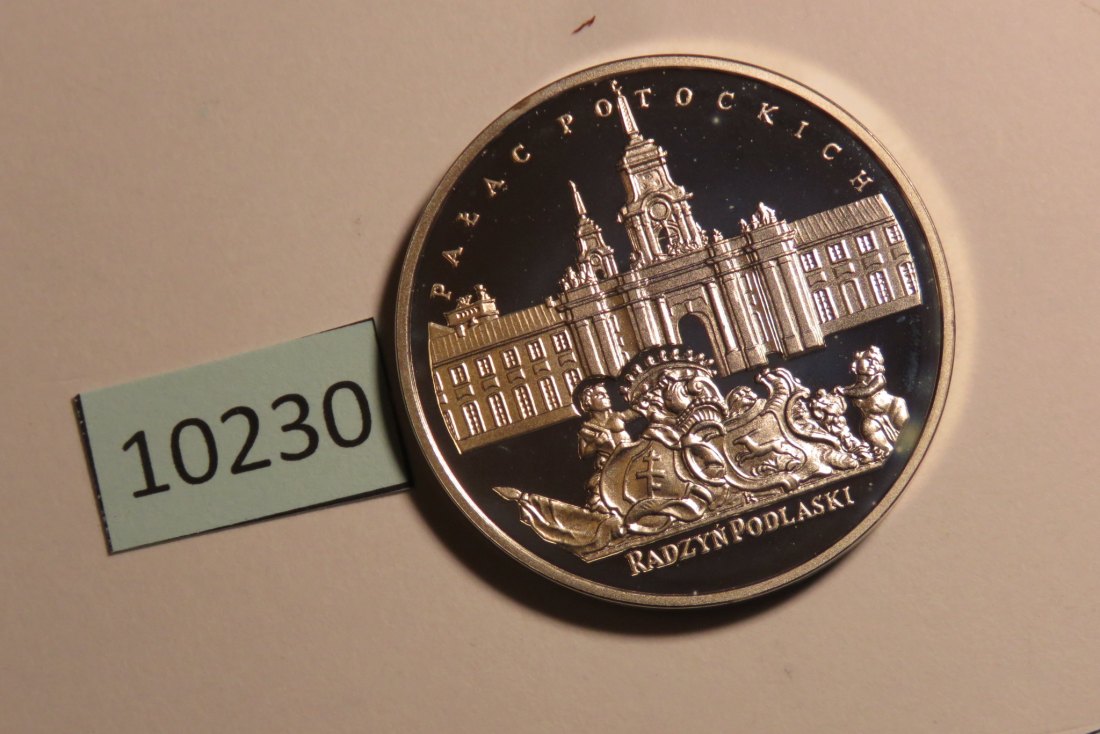  10230 Polen 1999 - 20 zt - Palast Radzyn Podlaski - 28,2 g SILBER 0.925   