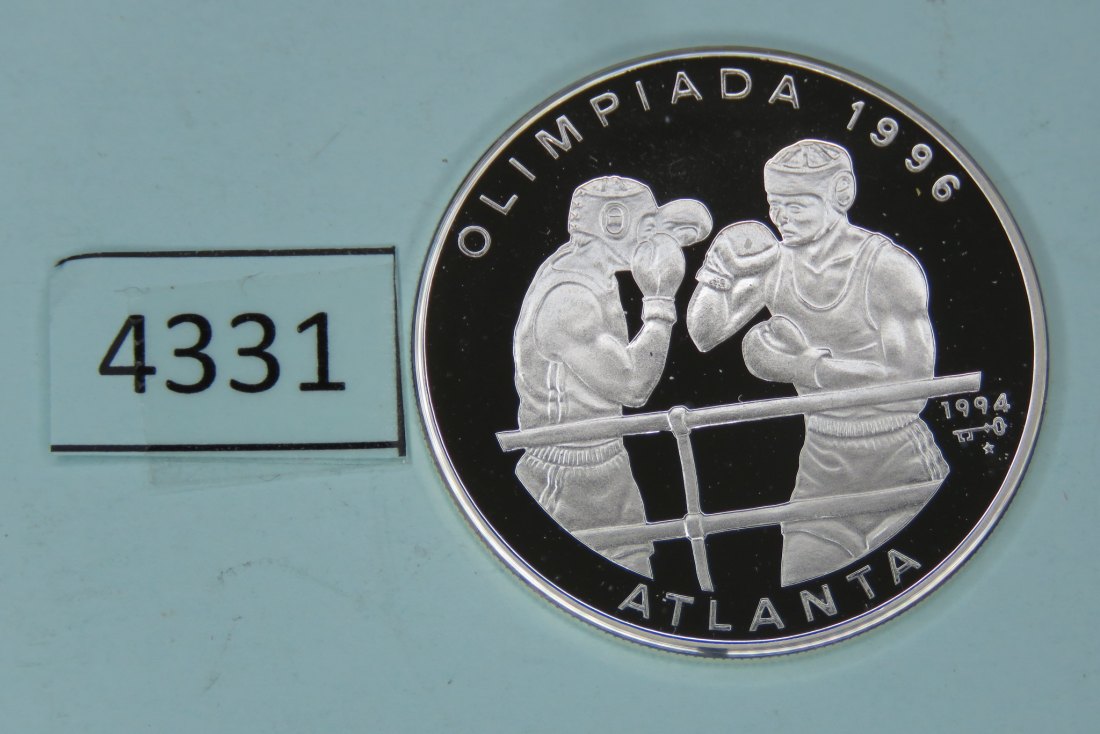  4331 Kuba 1994 - 10 Pesos - Olympia Atlanta - Boxen - 20 g SILBER 0.999   