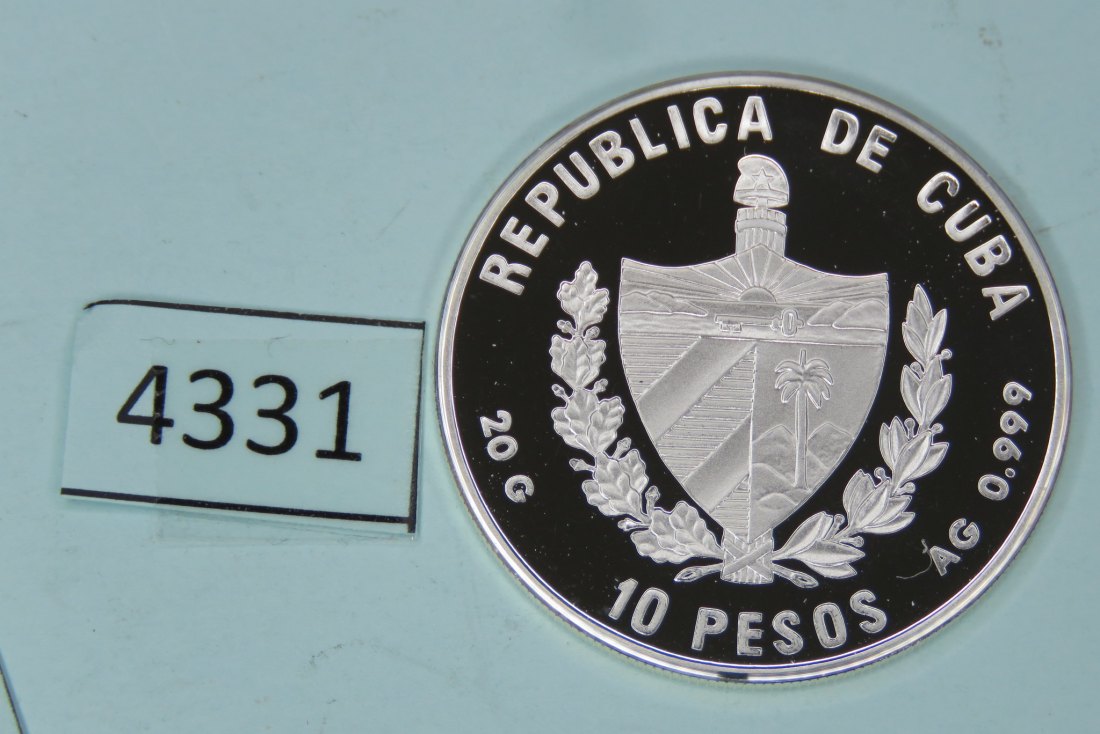  4331 Kuba 1994 - 10 Pesos - Olympia Atlanta - Boxen - 20 g SILBER 0.999   