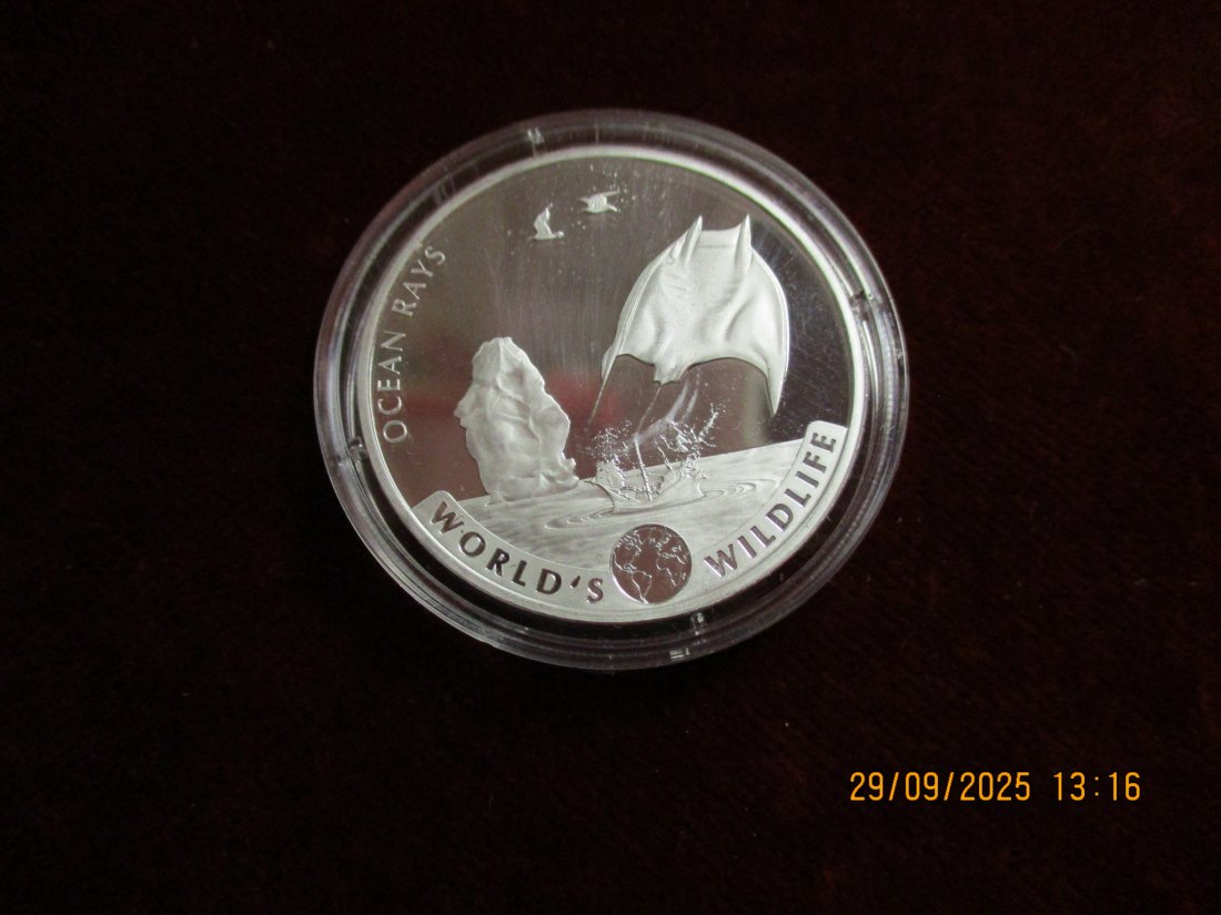  20 Francs Kongo 999,9er Silber 31,1 Gramm   