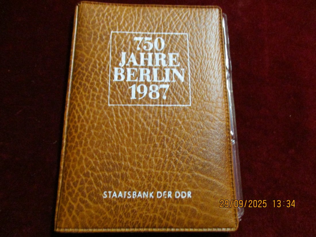  4 x 5 Mark DDR 1987 - 750 Jahre Berlin 93g   
