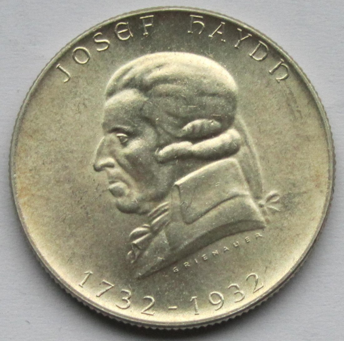  Österreich: 2 Schilling Haydn 1932   