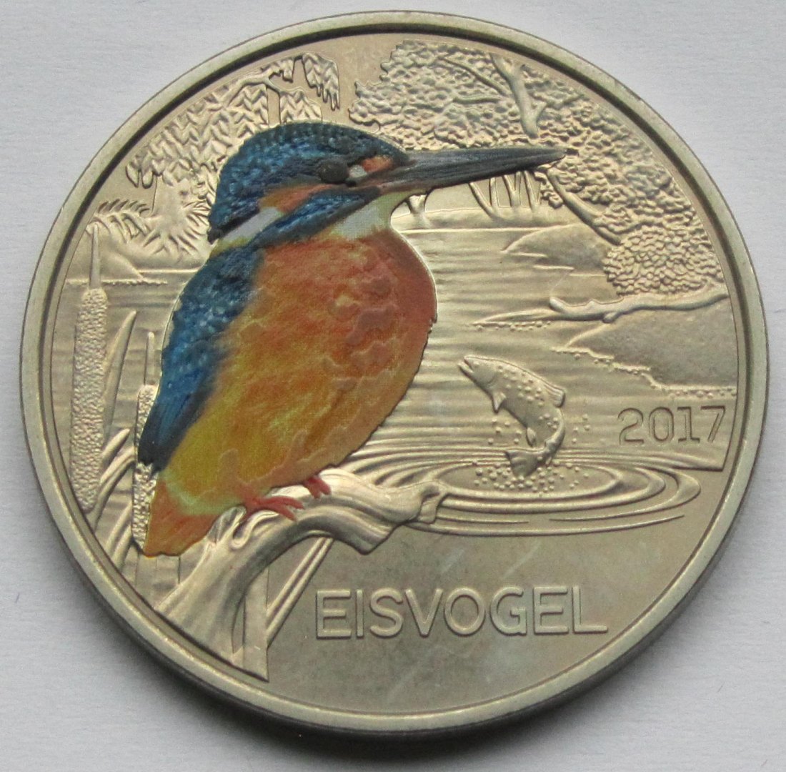  Österreich: 3 Euro Eisvogel 2017   