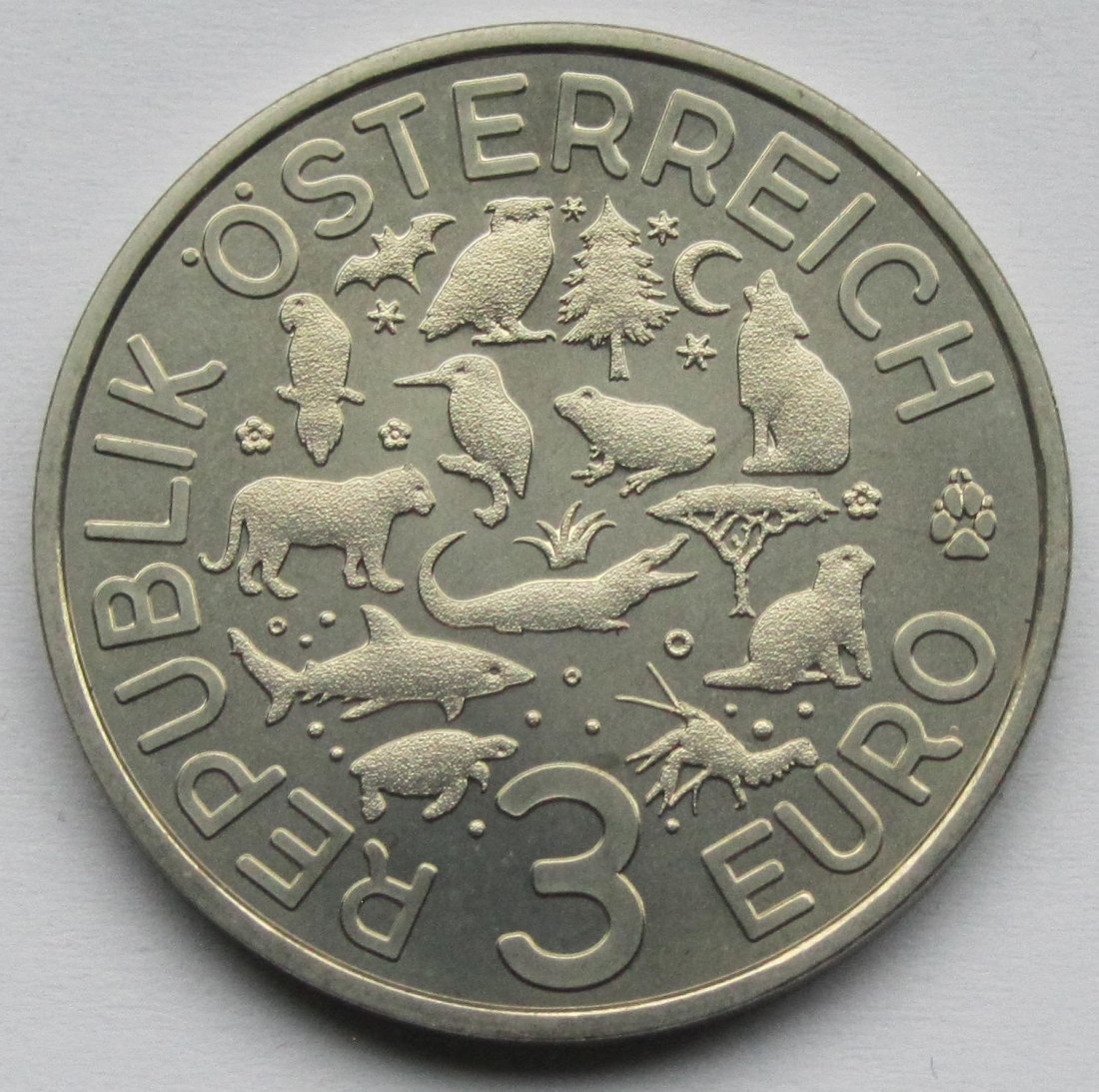  Österreich: 3 Euro Eisvogel 2017   