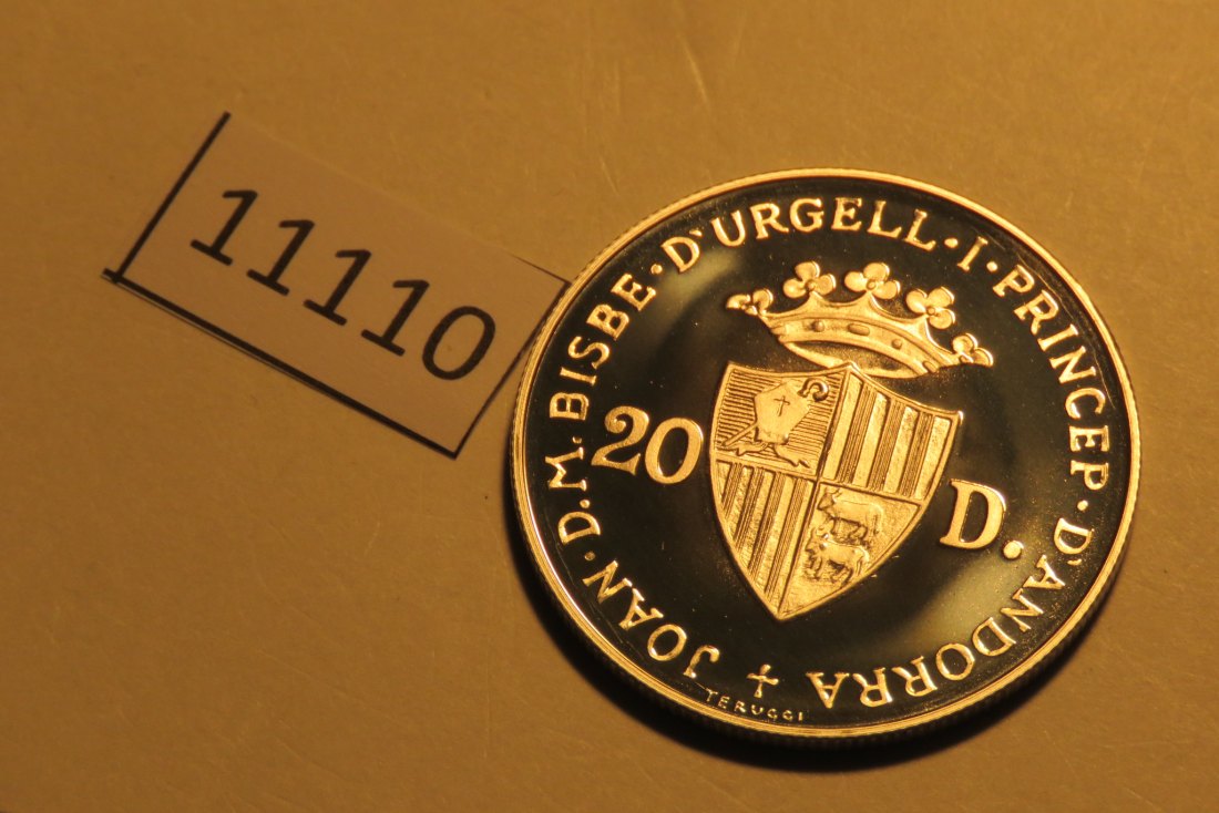  11110  Andorra 1984 - 20 Diners - Eichhörnchen - 16,0 g SILBER 0.835   