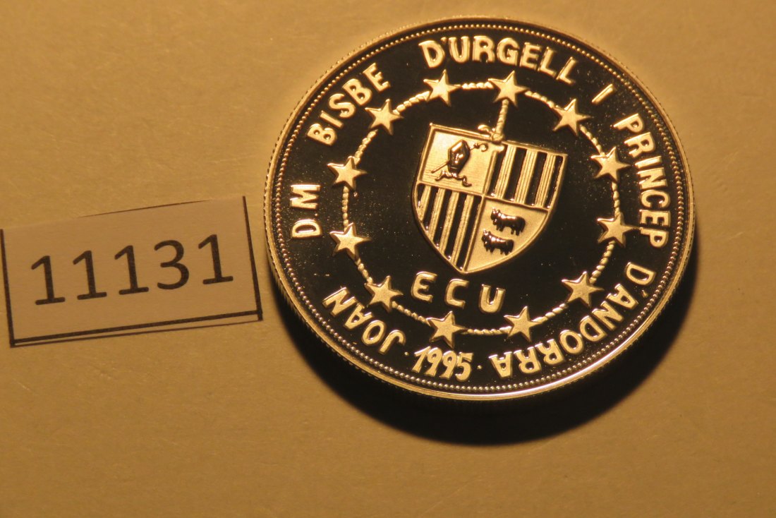  11131  Andorra 1995 - 10 Diners - Ramon Berenger III - 31,47 g SILBER 0.925   