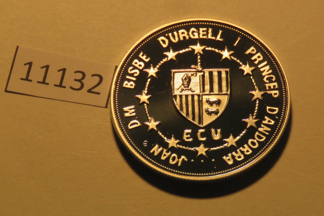  11132  Andorra 1995 - 10 Diners - Karl der Große - 31,47 g SILBER 0.925   