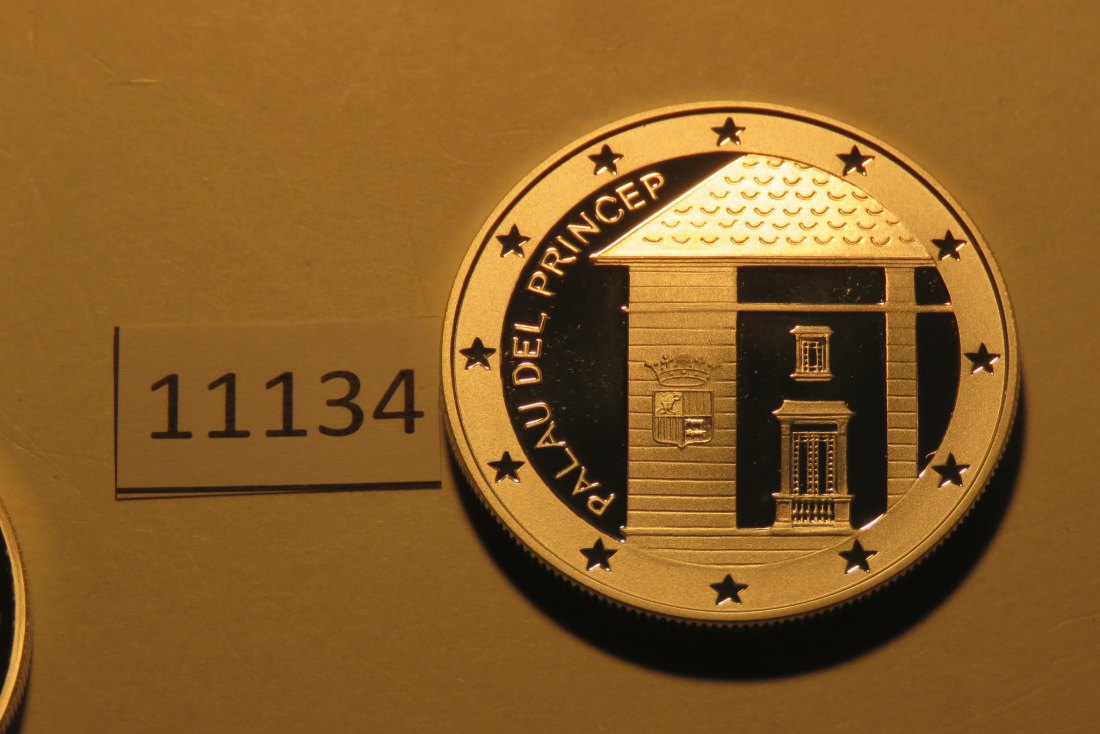  11134  Andorra 1997 - 10 Diners - Palau del Princep - 31,47 g SILBER 0.925   