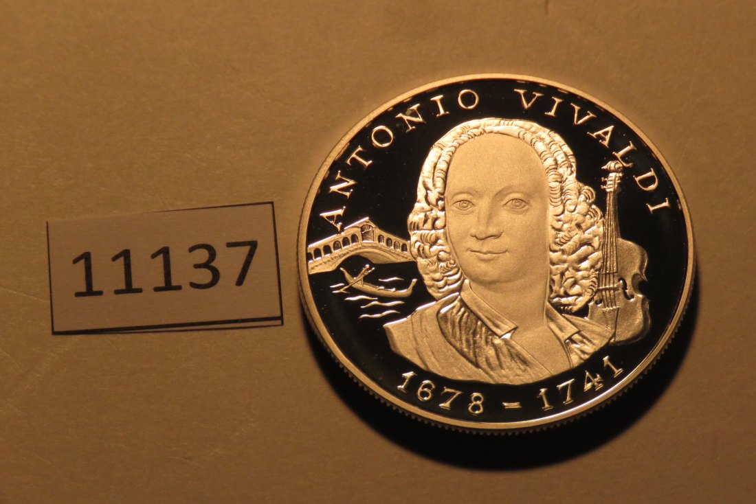  11137  Andorra 1997 - 10 Diners - Vivaldi - 31,47 g SILBER 0.925   