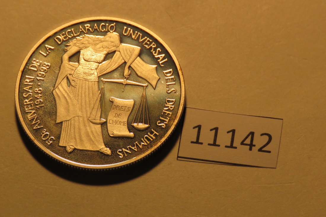  11142  Andorra 1998 - 10 Diners - Justitia - 31,47 g SILBER 0.925   