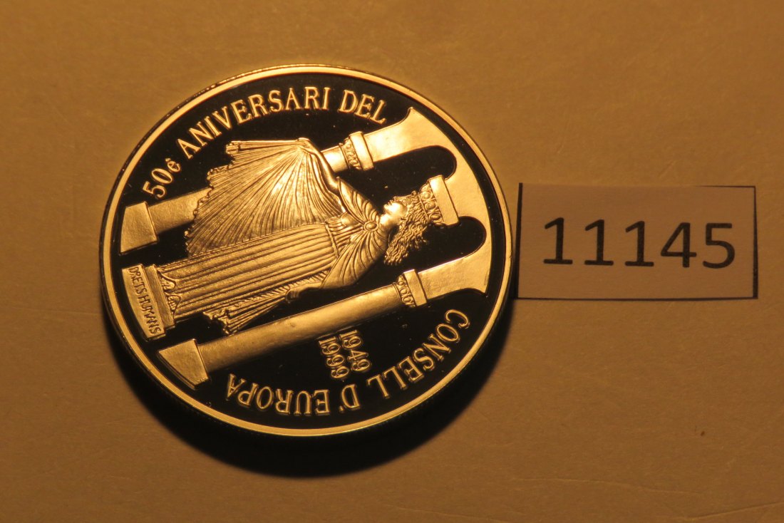  11145  Andorra 1999 - 10 Diners - Democratia - 31,47 g SILBER 0.925   
