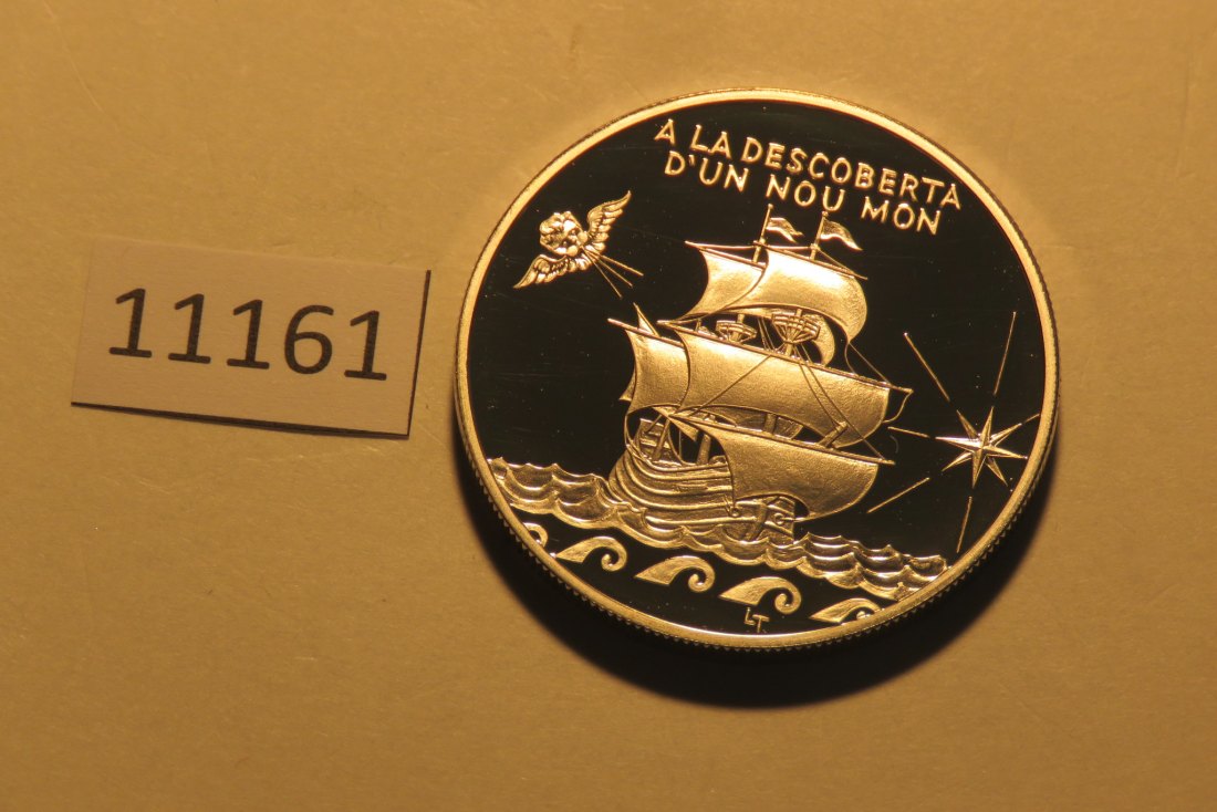  11161  Andorra 1994 - 10 Diners - Segelschiff - 31,47 g SILBER 0.925   