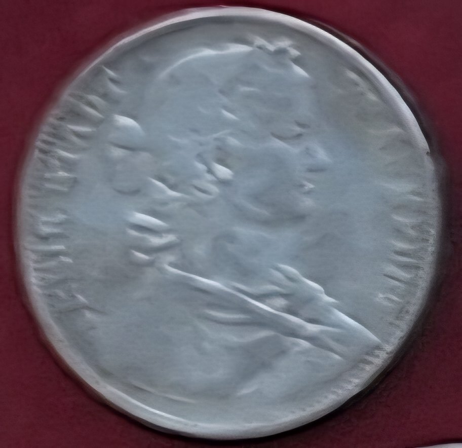  Freie Stadt Frankfurt, Vereinstaler 1860 Brosche mit Anstecker   