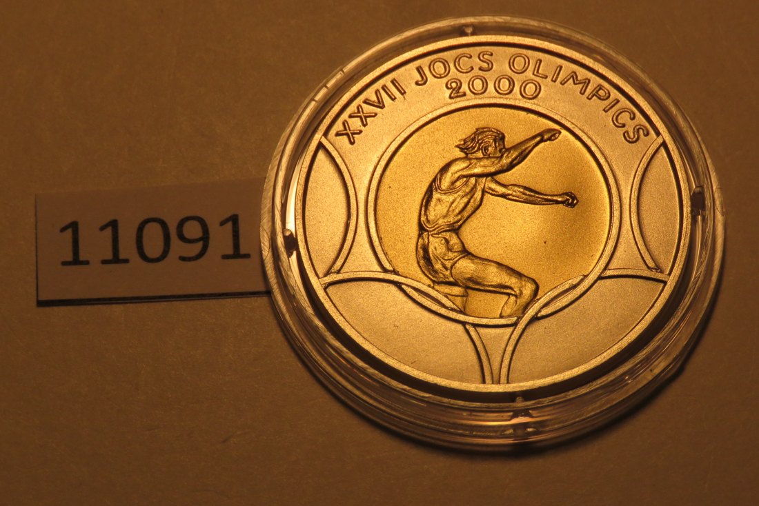  11091 Andorra 2000 - 20 Diners - 26,5 g SILBER 0.925 mit 1,5 g GOLD 0.917   